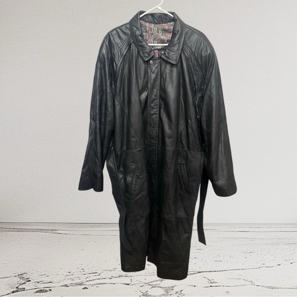 Fluid International Genuine Leather Coat  Elegant Black - Picture 3 of 8